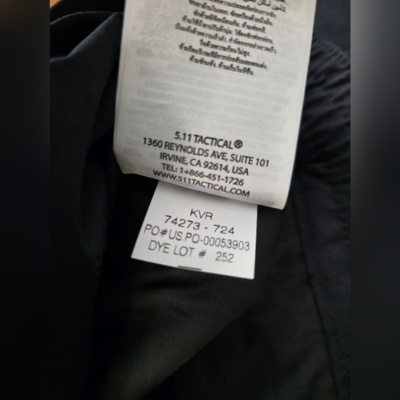 5.11 Tactical Taclite Pro Pants Men's 34x30 Navy Blue Regular Fit Ripstop Teflon - Picture 10 of 10